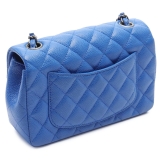 Chanel Vintage - Mini Rectangular Classic Caviar Single Flap - Blu - Borsa in Pelle e Agnello - Alta Qualità Luxury