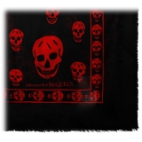 Alexander McQueen - Skull Scarf - Black Red - Alexander McQueen Exclusive Luxury Collection