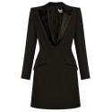 Alexander McQueen - Abito con Revers a Lancia - Nero - Alexander McQueen Exclusive Luxury Collection