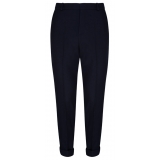 Balmain - Pantaloni su Misura in Lana Vergine - Blu Navy - Balmain Exclusive Luxury Collection