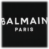 Balmain - Cotton Logo Print T-Shirt - Black White - Balmain Exclusive Luxury Collection