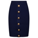 Balmain - Gonna a Matita - Blu Marino - Balmain Exclusive Luxury Collection