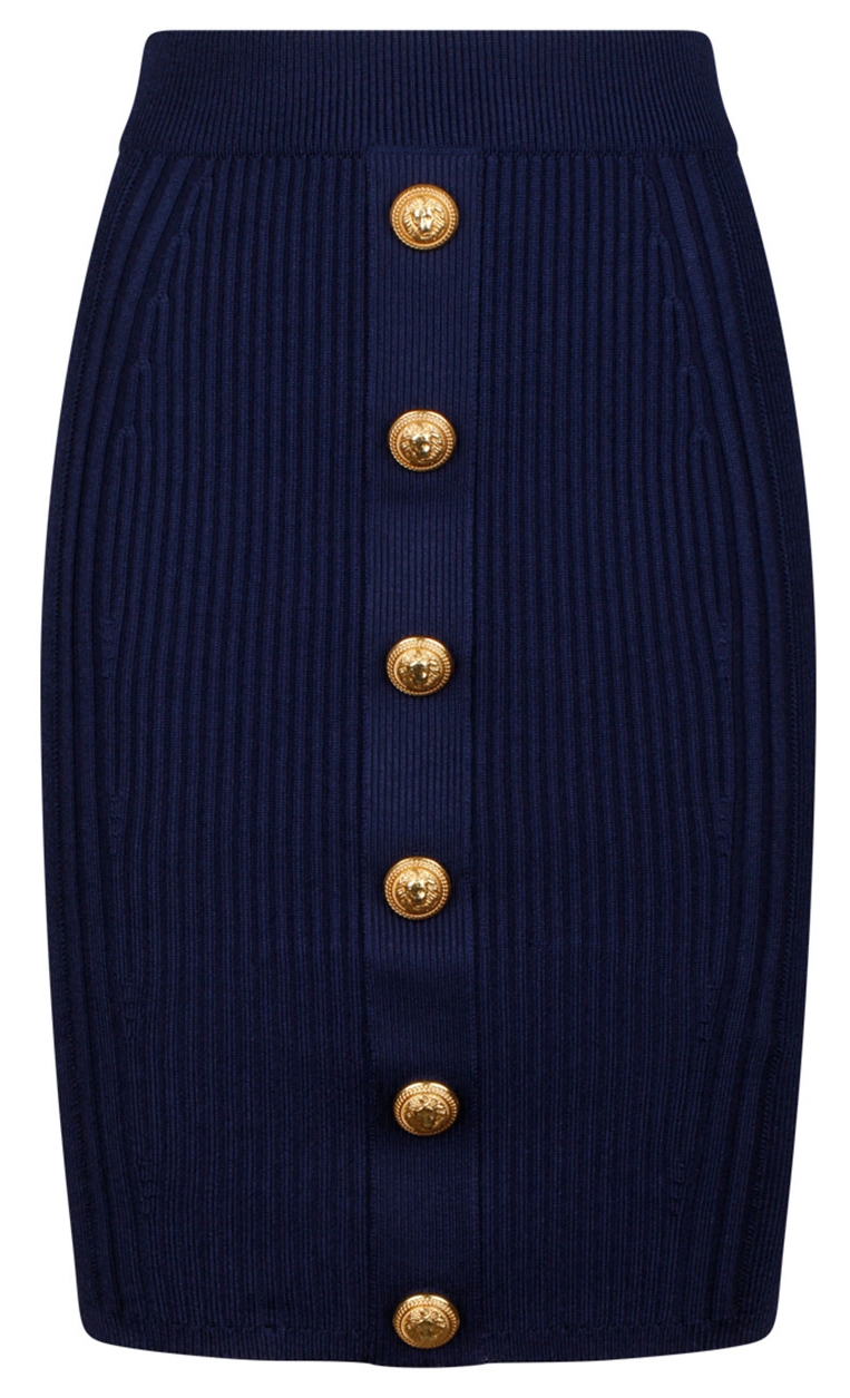 Balmain - Pencil Skirt - Blue Marine - Balmain Exclusive