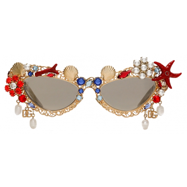 Dolce & Gabbana - Occhiale da Sole Capri - Oro - Dolce & Gabbana Eyewear