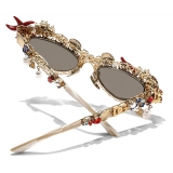 Dolce & Gabbana - Occhiale da Sole Capri - Oro - Dolce & Gabbana Eyewear