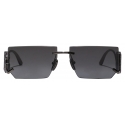 Dolce & Gabbana - DG Crystal Sunglasses - Gunmetal - Dolce & Gabbana Eyewear