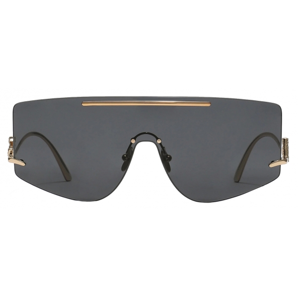 Dolce & Gabbana - DG Crystal Sunglasses - Gold Dark Grey - Dolce & Gabbana Eyewear