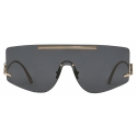 Dolce & Gabbana - Occhiale da Sole DG Crystal - Oro Grigio Scuro - Dolce & Gabbana Eyewear