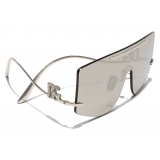 Dolce & Gabbana - DG Crystal Sunglasses - Silver Light Grey - Dolce & Gabbana Eyewear