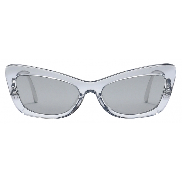 Dolce & Gabbana - DG Crystal Sunglasses - Transparent Grey - Dolce & Gabbana Eyewear