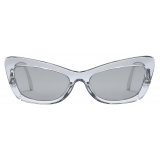 Dolce & Gabbana - DG Crystal Sunglasses - Transparent Grey - Dolce & Gabbana Eyewear