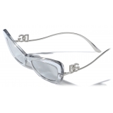 Dolce & Gabbana - DG Crystal Sunglasses - Transparent Grey - Dolce & Gabbana Eyewear