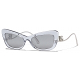 Dolce & Gabbana - DG Crystal Sunglasses - Transparent Grey - Dolce & Gabbana Eyewear