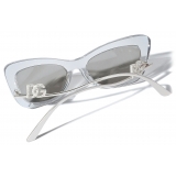 Dolce & Gabbana - DG Crystal Sunglasses - Transparent Grey - Dolce & Gabbana Eyewear