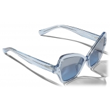 Dolce & Gabbana - Occhiale da Sole DNA - Azzurro Trasparente - Dolce & Gabbana Eyewear