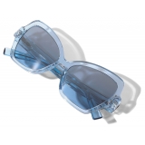 Dolce & Gabbana - Occhiale da Sole DNA - Azzurro Trasparente - Dolce & Gabbana Eyewear