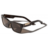 Dolce & Gabbana - Mirror Logo Sunglasses - Havana - Dolce & Gabbana Eyewear