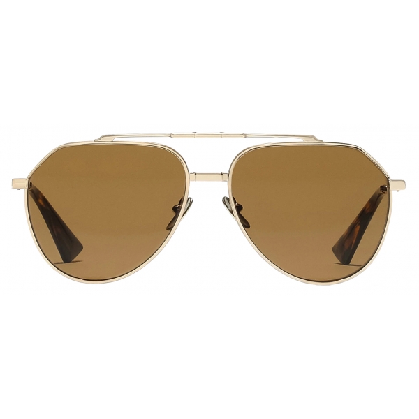 Dolce & Gabbana - Occhiale da Sole Stefano - Oro Marrone - Dolce & Gabbana Eyewear