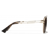 Dolce & Gabbana - Occhiale da Sole Stefano - Oro Marrone - Dolce & Gabbana Eyewear