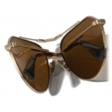 Dolce & Gabbana - Occhiale da Sole Stefano - Oro Marrone - Dolce & Gabbana Eyewear