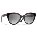 Chanel - Butterfly Sunglasses - Black Red - Chanel Eyewear