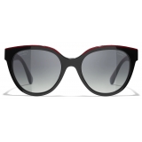 Chanel - Butterfly Sunglasses - Black Red - Chanel Eyewear