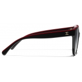 Chanel - Butterfly Sunglasses - Black Red - Chanel Eyewear