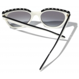 Chanel - Butterfly Sunglasses - Black White - Chanel Eyewear