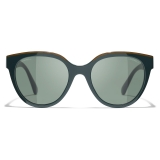 Chanel - Butterfly Sunglasses - Khaki Green - Chanel Eyewear