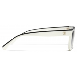 Chanel - Square Sunglasses - Black White Gray - Chanel Eyewear