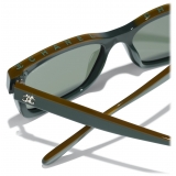 Chanel - Square Sunglasses - Khaki Green - Chanel Eyewear