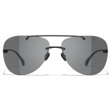 Chanel - Pilot Sunglasses - Black - Chanel Eyewear