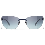 Chanel - Cat Eye Sunglasses - Dark Blue - Chanel Eyewear