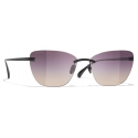 Chanel - Cat Eye Sunglasses - Black - Chanel Eyewear