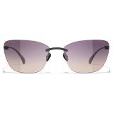 Chanel - Cat Eye Sunglasses - Black - Chanel Eyewear