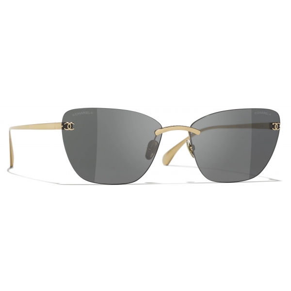 Chanel - Cat Eye Sunglasses - Light Gold - Chanel Eyewear