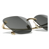 Chanel - Cat Eye Sunglasses - Light Gold - Chanel Eyewear