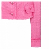 Dolce & Gabbana - Pink Short Raschel Tweed Jacket - Dolce & Gabbana Exclusive Luxury Collection