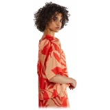 Ottod'Ame - Floral Patterned Viscose Shirt - Beige/Red - Shirt - Luxury Exclusive Collection