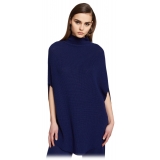 Ottod'Ame - Sleeveless Cape Sweater - Blue - Sweater - Luxury Exclusive Collection