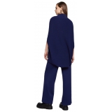 Ottod'Ame - Sleeveless Cape Sweater - Blue - Sweater - Luxury Exclusive Collection