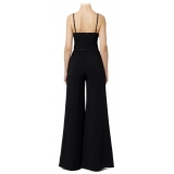 Elisabetta Franchi - Jumpsuit with Bustier Top - Black - Dress - Made in Italy - Luxury Exclusive Collection