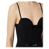 Elisabetta Franchi - Jumpsuit with Bustier Top - Black - Dress - Made in Italy - Luxury Exclusive Collection