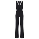 Elisabetta Franchi - Wide Leg Suit with Olympic Cut - Black - Dress - Made in Italy - Luxury Exclusive Collection