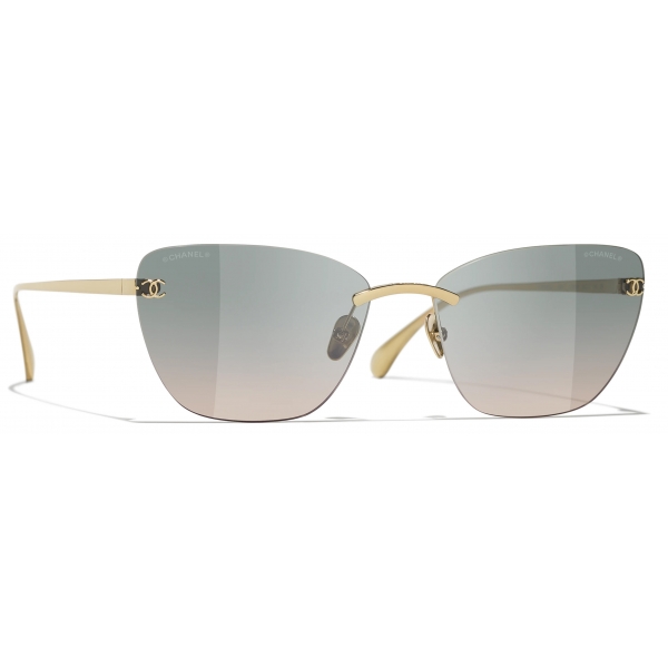 Chanel - Cat Eye Sunglasses - Light Gold - Chanel Eyewear