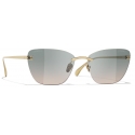 Chanel - Cat Eye Sunglasses - Light Gold - Chanel Eyewear