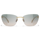 Chanel - Cat Eye Sunglasses - Light Gold - Chanel Eyewear