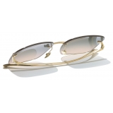 Chanel - Occhiali da Sole Quadrati - Oro Chiaro - Chanel Eyewear