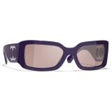 Chanel - Rectangle Sunglasses - Purple Pink - Chanel Eyewear