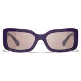 Chanel - Occhiali da Sole Rettangolari - Viola Rosa - Chanel Eyewear